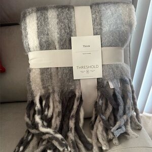 NWT Woven Plaid Throw Blanket - Threshold